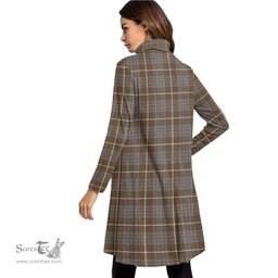 Scottish MacIntyre Hunting Weathered Clan Tartan Crest Womens High Neck Dress Tartan Plaid Dress