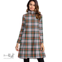 Scottish MacDuff Dress Ancient Tartan Womens High Neck Dress Tartan Plaid Dress
