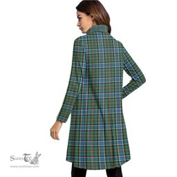 Scottish Ogilvie Hunting Ancient Clan Tartan Crest Womens High Neck Dress Tartan Plaid Dress