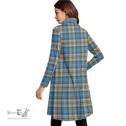 Scottish Napier Ancient Clan Tartan Crest Womens High Neck Dress Tartan Plaid Dress