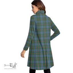 Scottish Ogilvie Hunting Ancient Tartan Womens High Neck Dress Tartan Plaid Dress