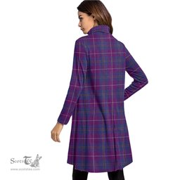 Scottish Pride of Glencoe Tartan Womens High Neck Dress Tartan Plaid Dress