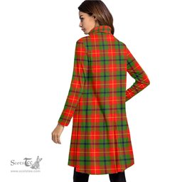 Scottish Turnbull Dress Clan Tartan Crest Womens High Neck Dress Tartan Plaid Dress