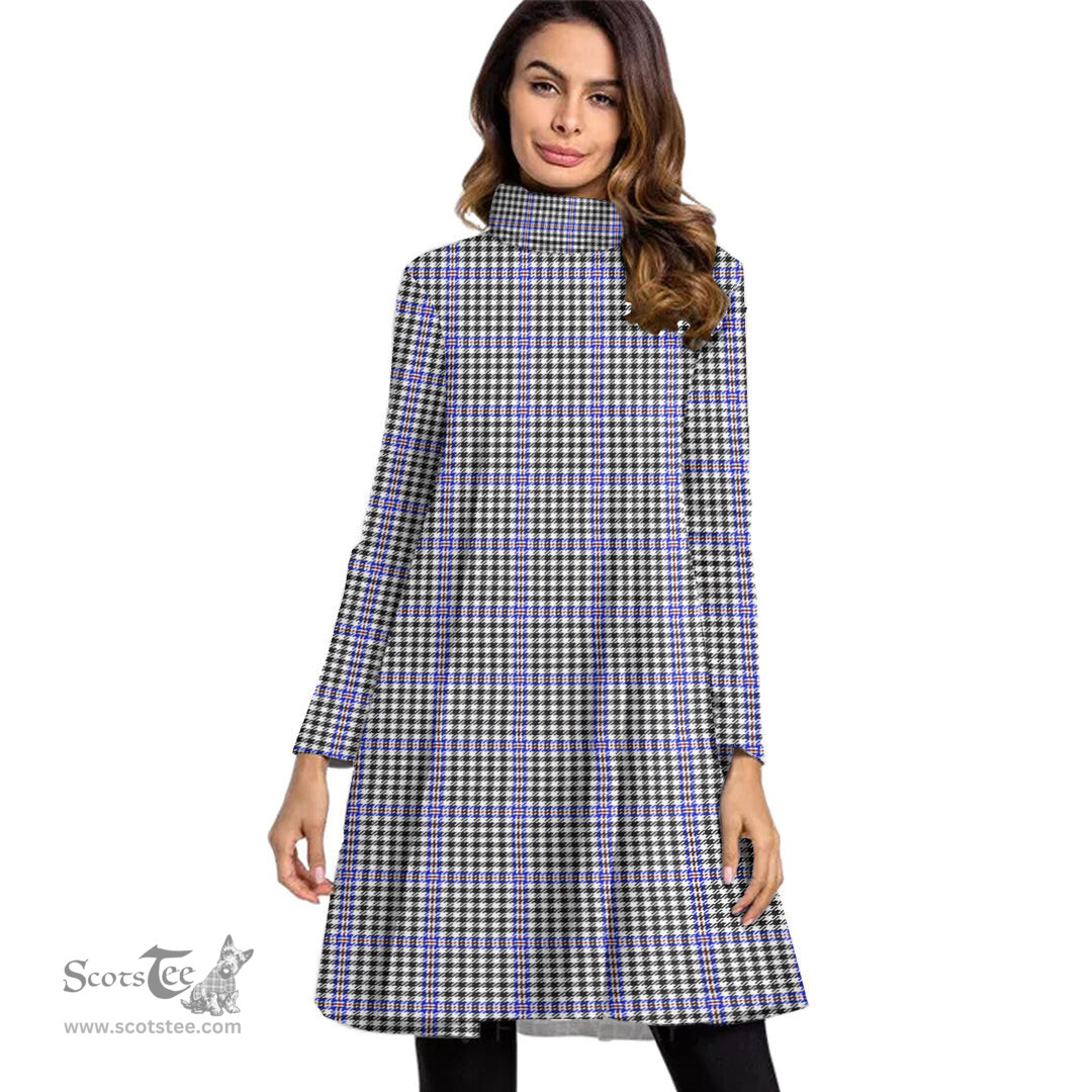 Scottish Sir Walter Scott Tartan Womens High Neck Dress Tartan Plaid Dress