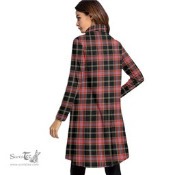 Scottish Norwegian Night Tartan Womens High Neck Dress Tartan Plaid Dress