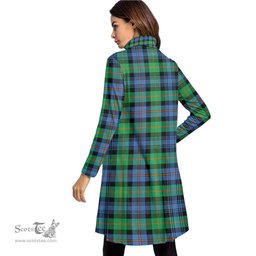 Scottish Murray of Atholl Ancient Tartan Womens High Neck Dress Tartan Plaid Dress
