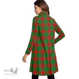 Scottish Middleton Modern Tartan Womens High Neck Dress Tartan Plaid Dress