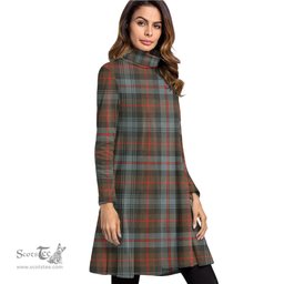Scottish Murray of Atholl Weathered Tartan Womens High Neck Dress Tartan Plaid Dress