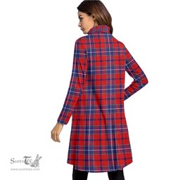 Scottish Wishart Dress Tartan Womens High Neck Dress Tartan Plaid Dress