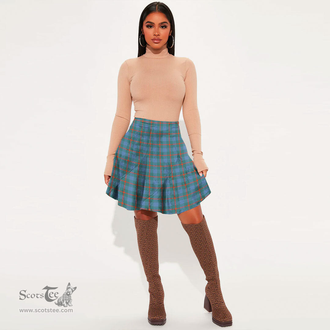 Scottish Agnew Ancient Clan Tartan Womens Mini Skirt Tartan Plaid Skirt