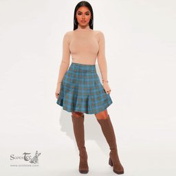 Scottish Agnew Ancient Clan Tartan Womens Mini Skirt Tartan Plaid Skirt