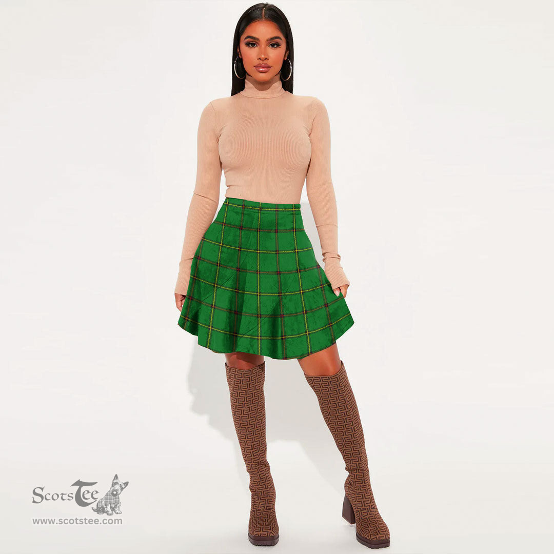 Scottish Don (Tribe-of-Mar) Clan Tartan Womens Mini Skirt Tartan Plaid Skirt