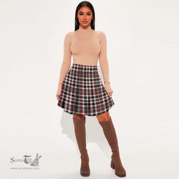 Scottish Borthwick Dress Ancient Clan Tartan Womens Mini Skirt Tartan Plaid Skirt