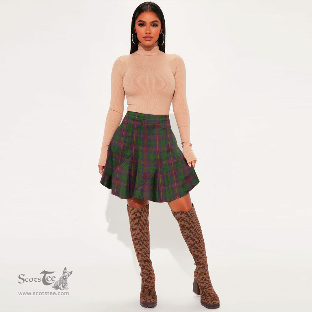 Scottish Cairns Clan Tartan Womens Mini Skirt Tartan Plaid Skirt