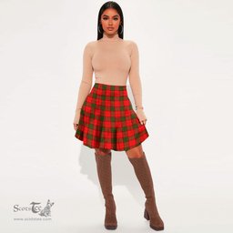 Scottish Adair Clan Tartan Womens Mini Skirt Tartan Plaid Skirt