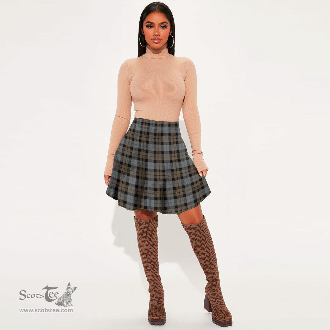 Scottish MacKay Weathered Clan Tartan Womens Mini Skirt Tartan Plaid Skirt
