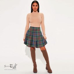 Scottish MacDuff Hunting Ancient Clan Tartan Womens Mini Skirt Tartan Plaid Skirt