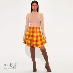 Scottish MacLeod of Raasay Clan Tartan Womens Mini Skirt Tartan Plaid Skirt