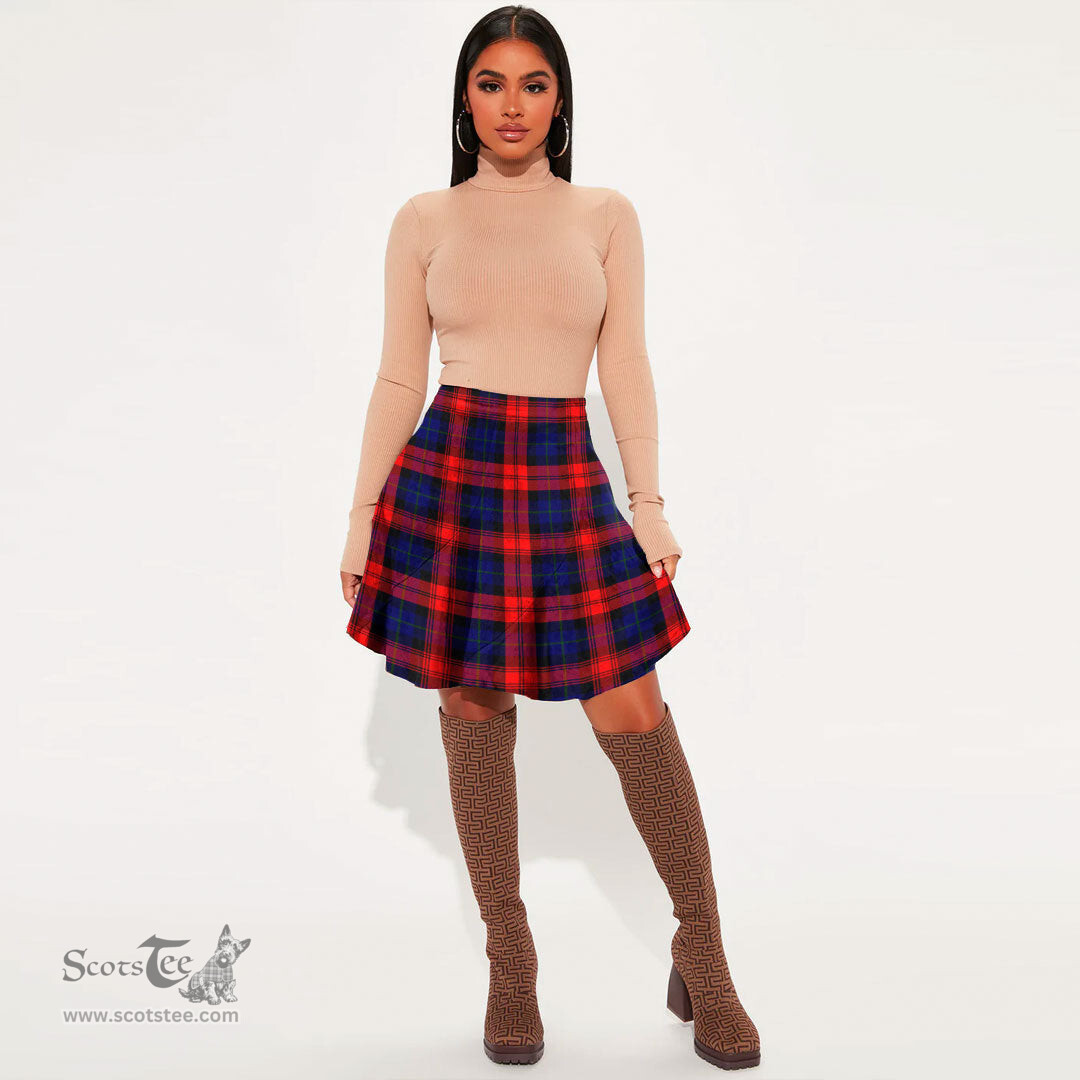 Scottish MacLachlan Modern Clan Tartan Womens Mini Skirt Tartan Plaid Skirt