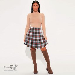Scottish MacDuff Dress Modern Clan Tartan Womens Mini Skirt Tartan Plaid Skirt