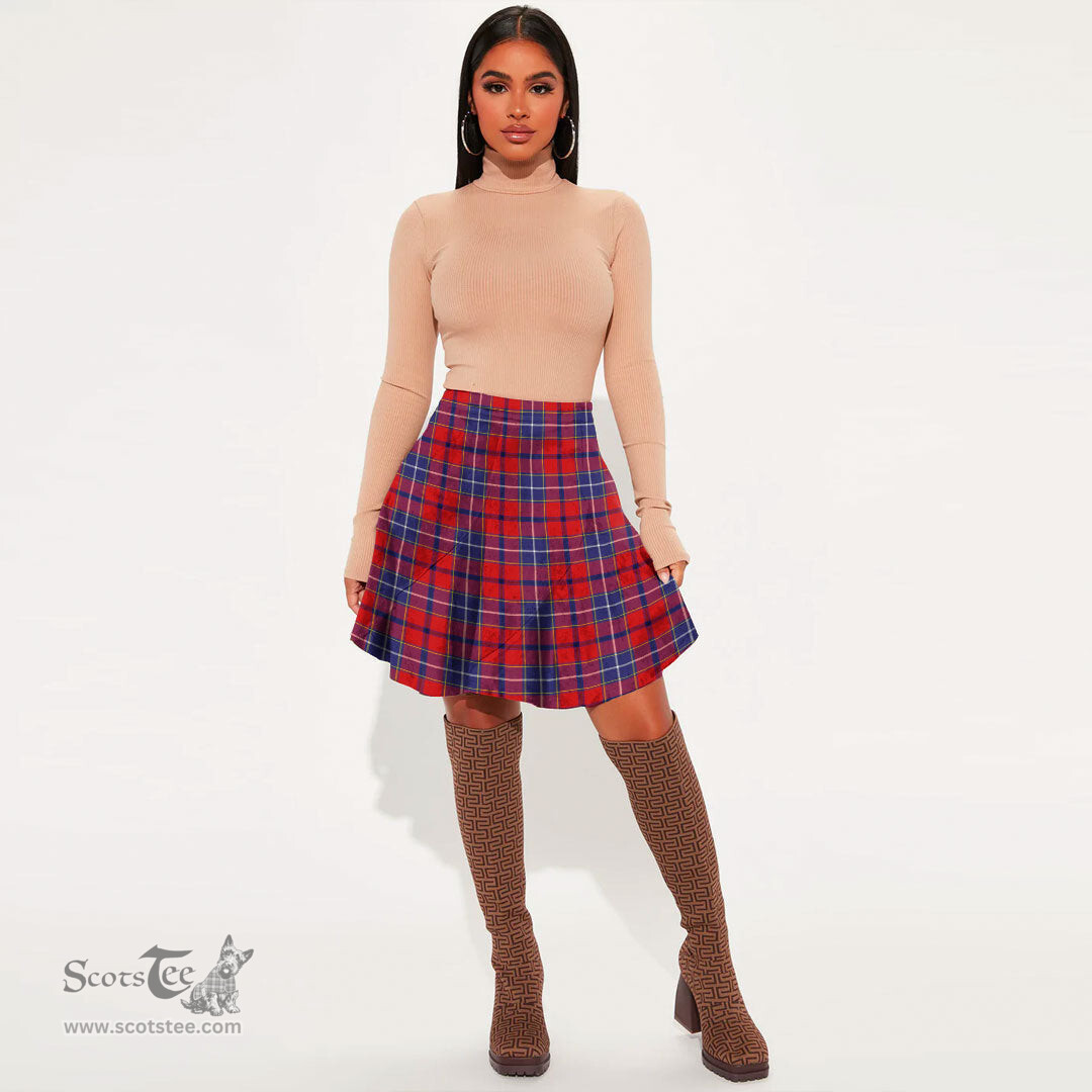 Scottish Wishart Dress Clan Tartan Womens Mini Skirt Tartan Plaid Skirt