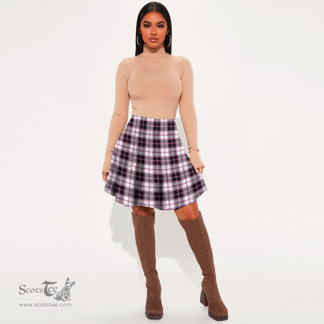 Scottish MacPherson Hunting Modern Clan Tartan Womens Mini Skirt Tartan Plaid Skirt