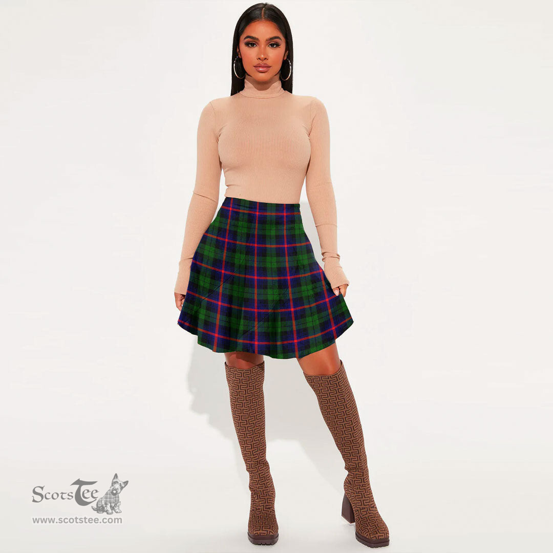 Scottish Urquhart Modern Clan Tartan Womens Mini Skirt Tartan Plaid Skirt