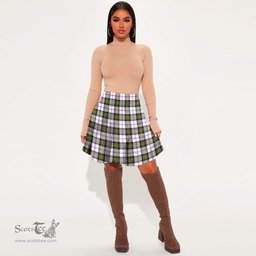 Scottish MacPherson Dress Modern Clan Tartan Womens Mini Skirt Tartan Plaid Skirt