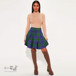 Scottish Strachan Clan Tartan Womens Mini Skirt Tartan Plaid Skirt