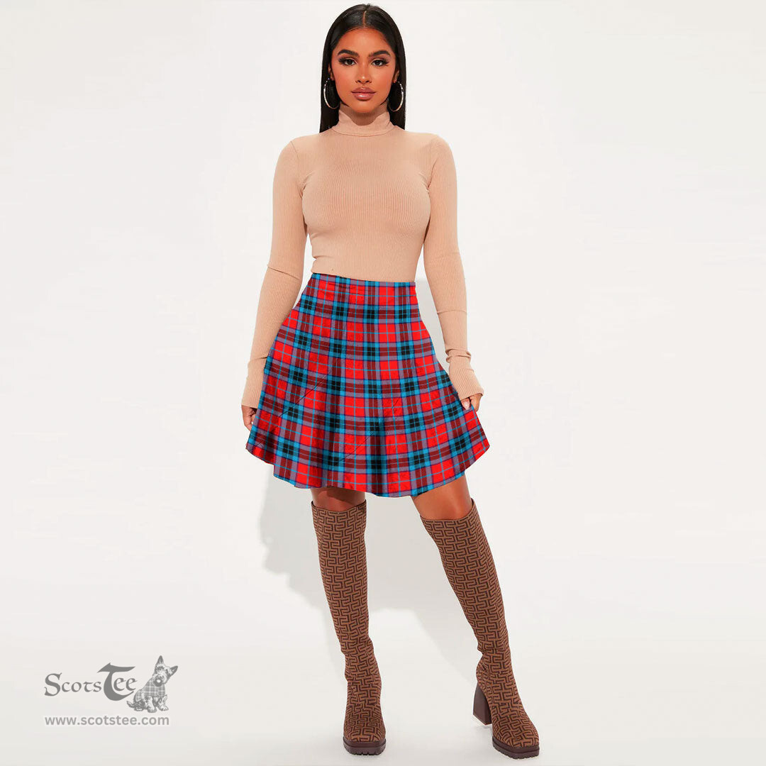 Scottish MacTavish Modern Clan Tartan Womens Mini Skirt Tartan Plaid Skirt