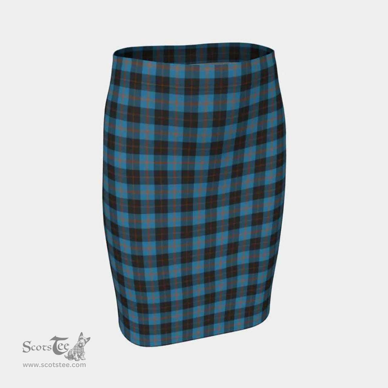 Scottish Angus Ancient Clan Tartan Womens Pencil Skirt Tartan Fitted Skirt