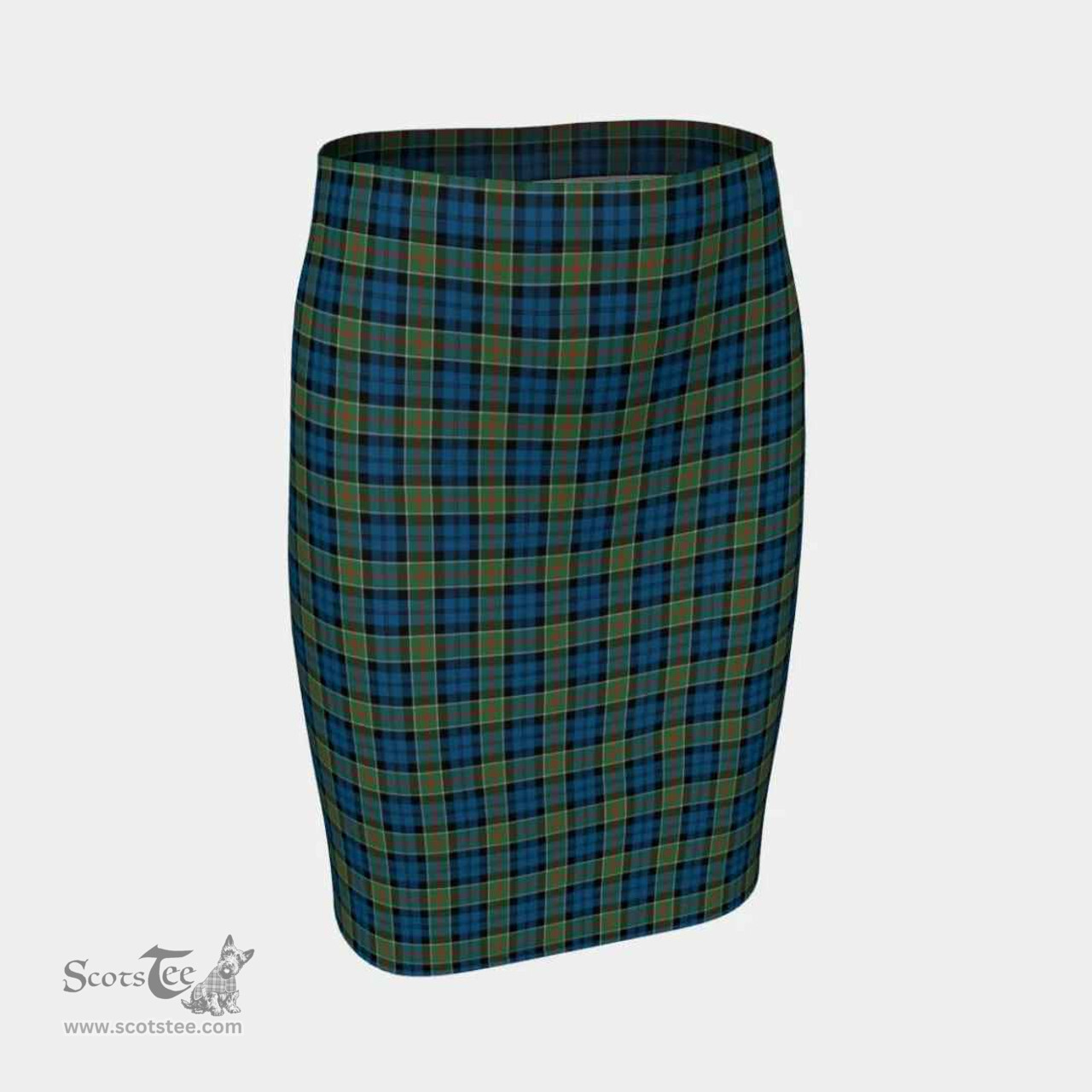 Scottish Colquhoun Ancient Clan Tartan Womens Pencil Skirt Tartan Fitted Skirt