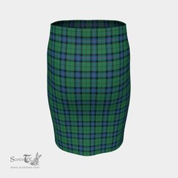 Scottish Armstrong Ancient Clan Tartan Womens Pencil Skirt Tartan Fitted Skirt