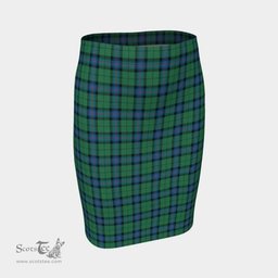 Scottish Armstrong Ancient Clan Tartan Womens Pencil Skirt Tartan Fitted Skirt