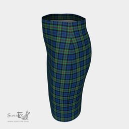 Scottish Baird Ancient Clan Tartan Womens Pencil Skirt Tartan Fitted Skirt