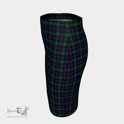 Scottish Campbell of Cawdor Modern Clan Tartan Womens Pencil Skirt Tartan Fitted Skirt