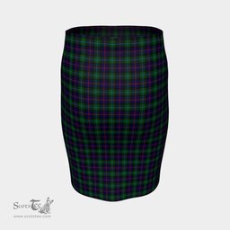 Scottish Campbell of Cawdor Modern Clan Tartan Womens Pencil Skirt Tartan Fitted Skirt