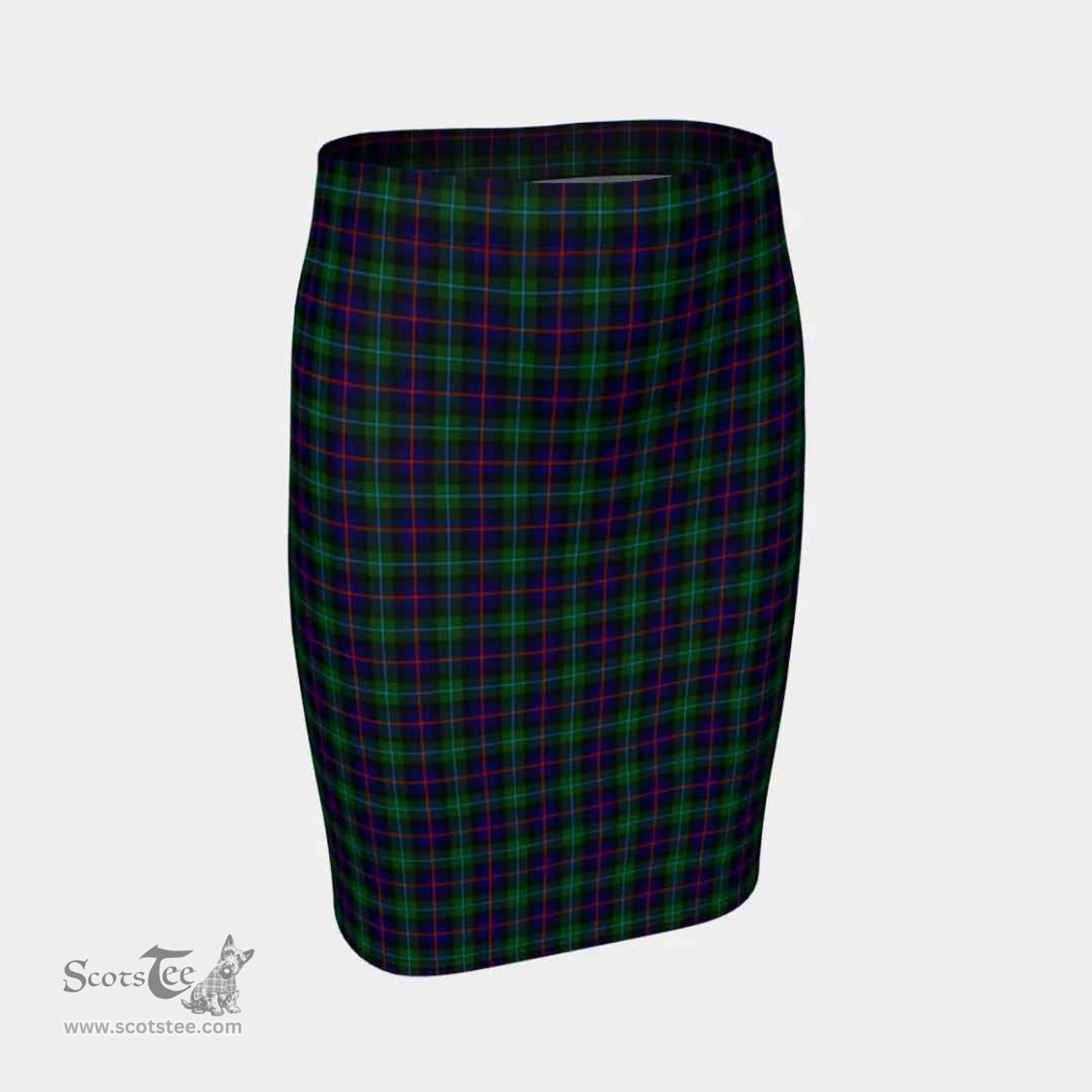 Scottish Campbell of Cawdor Modern Clan Tartan Womens Pencil Skirt Tartan Fitted Skirt