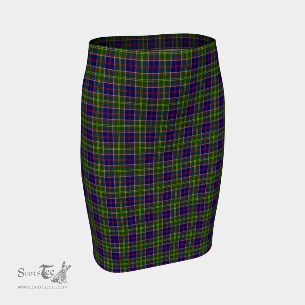 Scottish Ayrshire District Clan Tartan Womens Pencil Skirt Tartan Fitted Skirt