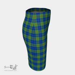 Scottish Barclay Hunting Ancient Clan Tartan Womens Pencil Skirt Tartan Fitted Skirt