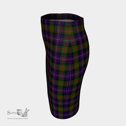 Scottish Cameron of Erracht Modern Clan Tartan Womens Pencil Skirt Tartan Fitted Skirt