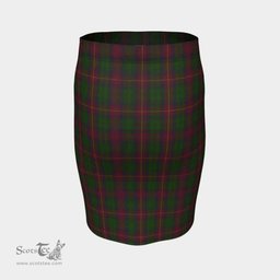 Scottish Cairns Clan Tartan Womens Pencil Skirt Tartan Fitted Skirt