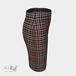 Scottish Borthwick Ancient Clan Tartan Womens Pencil Skirt Tartan Fitted Skirt