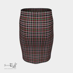 Scottish Borthwick Ancient Clan Tartan Womens Pencil Skirt Tartan Fitted Skirt