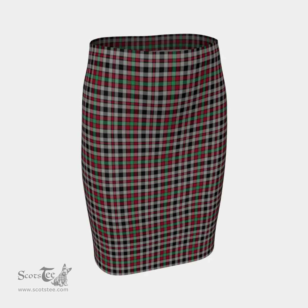 Scottish Borthwick Ancient Clan Tartan Womens Pencil Skirt Tartan Fitted Skirt