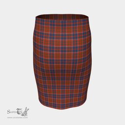 Scottish Cameron of Lochiel Ancient Clan Tartan Womens Pencil Skirt Tartan Fitted Skirt