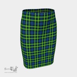 Scottish Campbell of Breadalbane Ancient Clan Tartan Womens Pencil Skirt Tartan Fitted Skirt