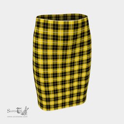 Scottish Barclay Dress Modern Clan Tartan Womens Pencil Skirt Tartan Fitted Skirt