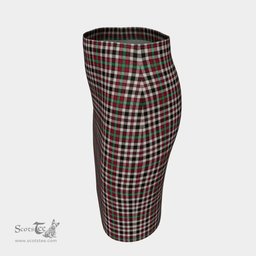 Scottish Borthwick Dress Ancient Clan Tartan Womens Pencil Skirt Tartan Fitted Skirt