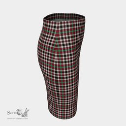 Scottish Borthwick Dress Ancient Clan Tartan Womens Pencil Skirt Tartan Fitted Skirt
